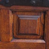 Shallow solid oak sideboard