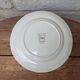 Vintage Longchamp plate handmade with bird and flower decoration, 25.5cm.