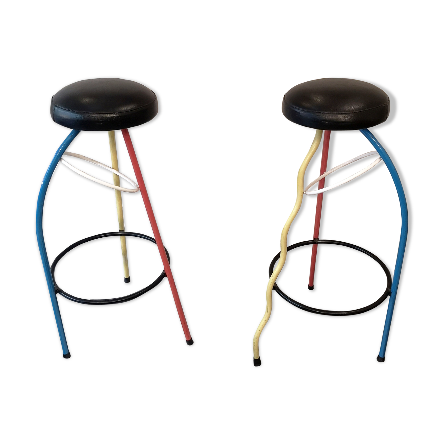 Javier Mariscal pair of stools "duplex"
