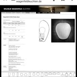 3 Wilhem Wagenfeld wall lamps, Peill & Putzler, "Muschel", 1950s