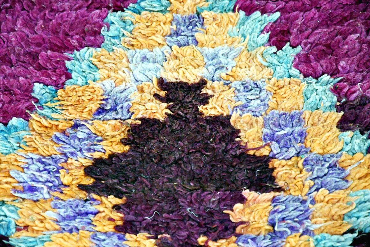 Vintage Berber hallway rug