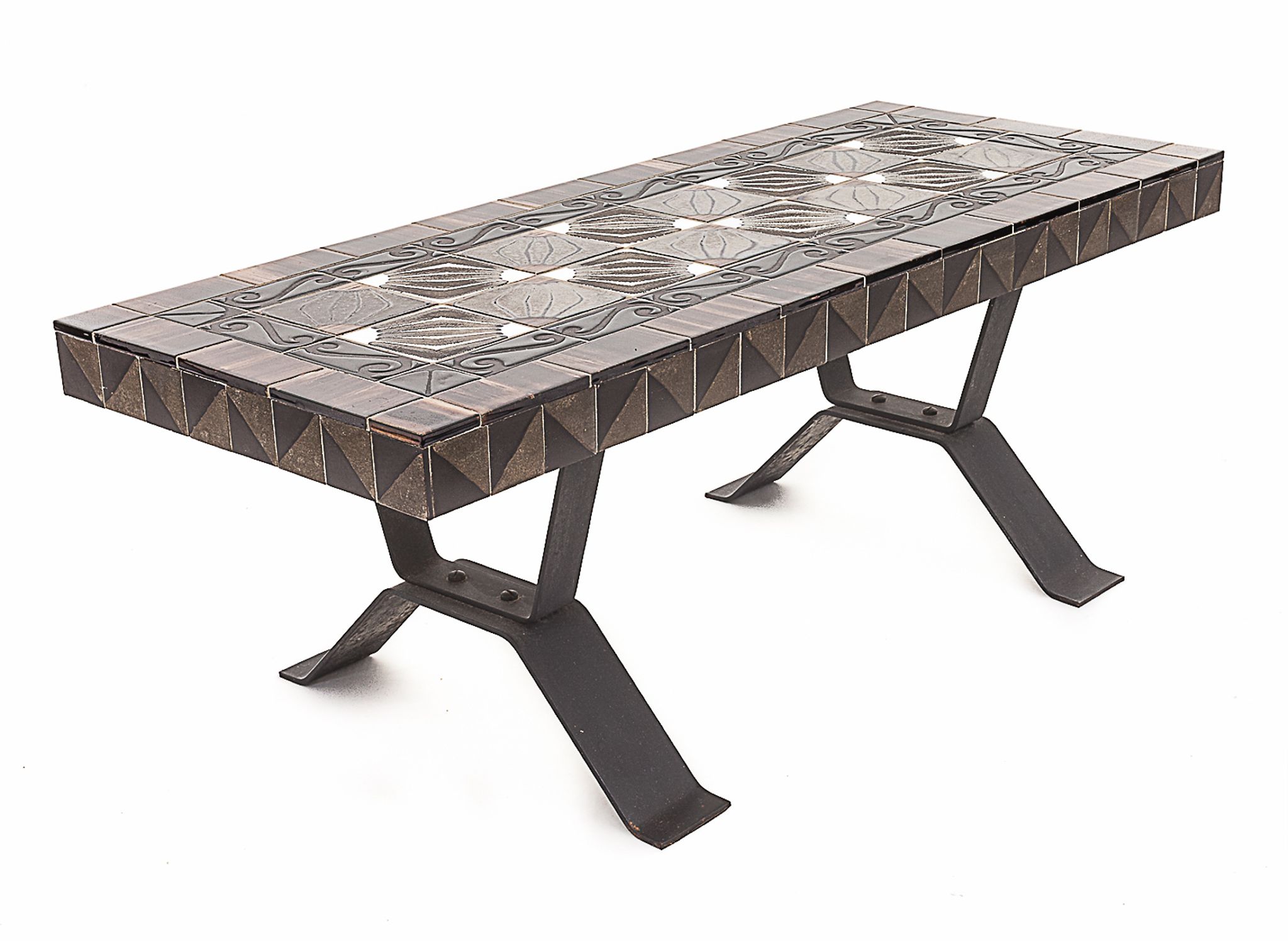 Duo de tables en fer forgé
