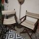 Folding director's armchairs