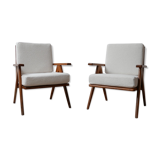 Paire de fauteuils du milieu du siècle