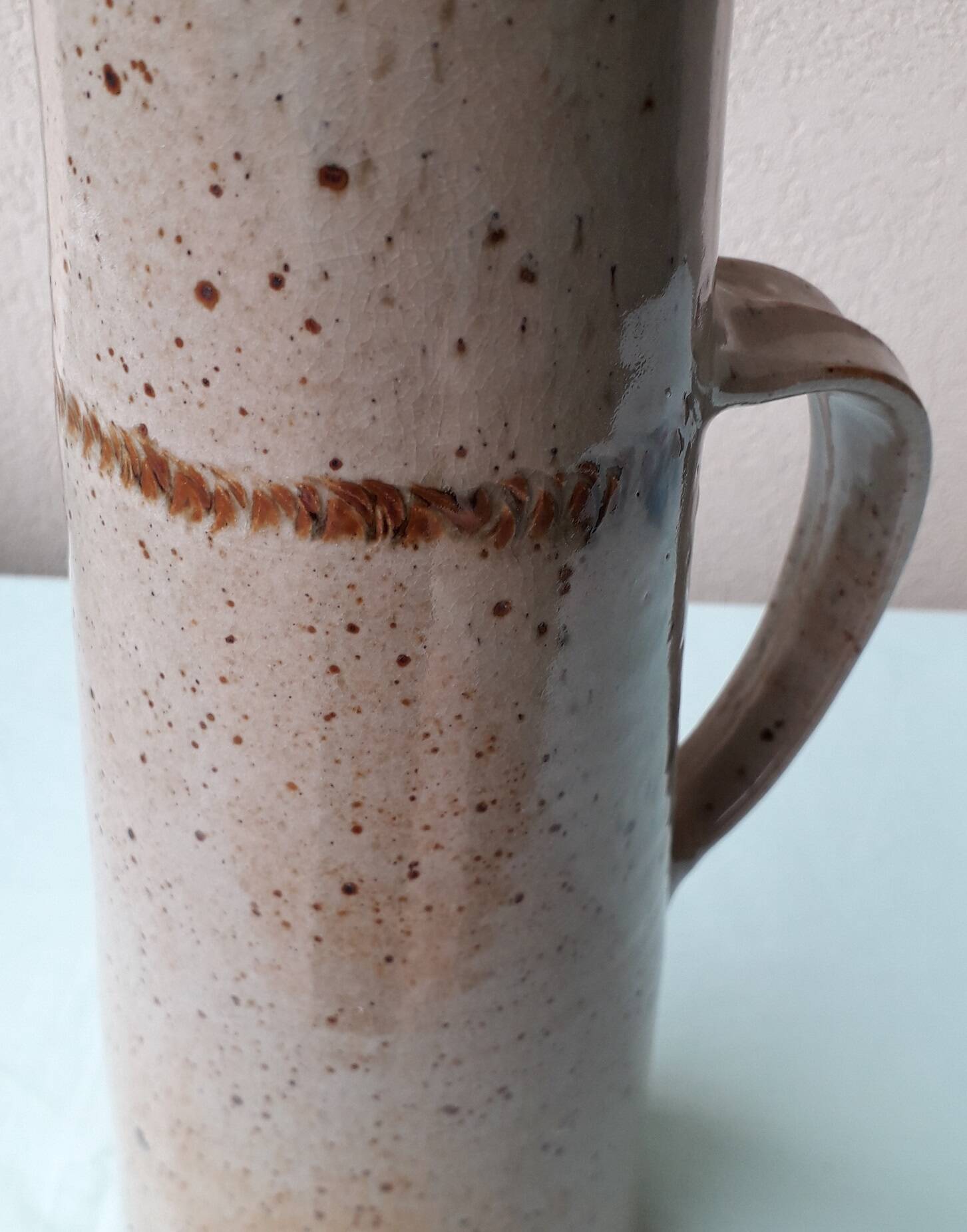 Pyrite stoneware pitcher