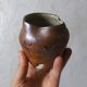 2 asymmetrical brutalist stoneware bowls signed G.Toutous Vintage