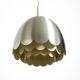 Petite lampe suspendue de style Space Age des années 1960 par Doria, en aluminium et métal.