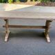 Renovated 19th century solid wood monastery farmhouse table 180cm