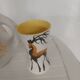 Pichet and glass Vallauris – Jacques Fonck – deer decoration