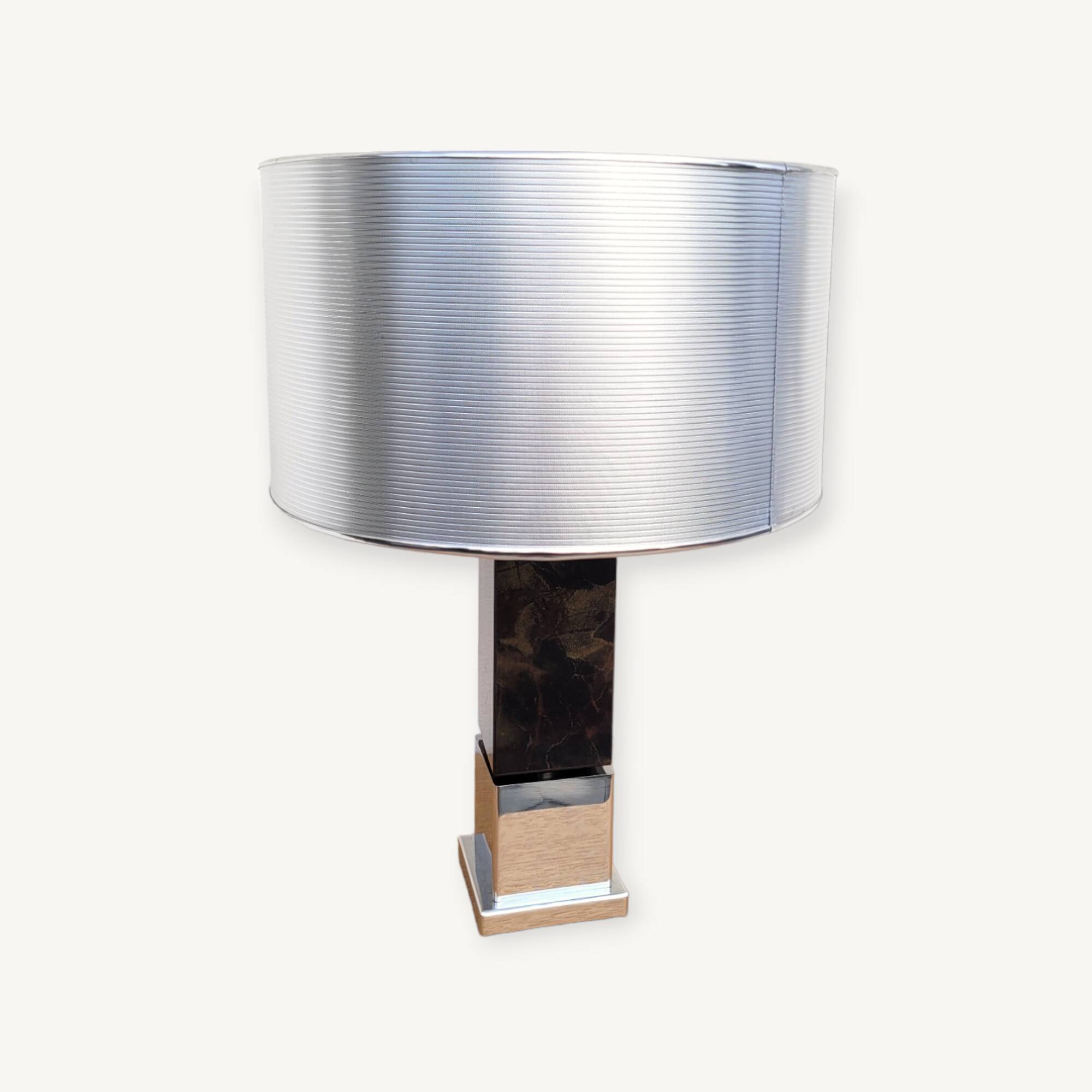 Vintage chrome table lamp 70s