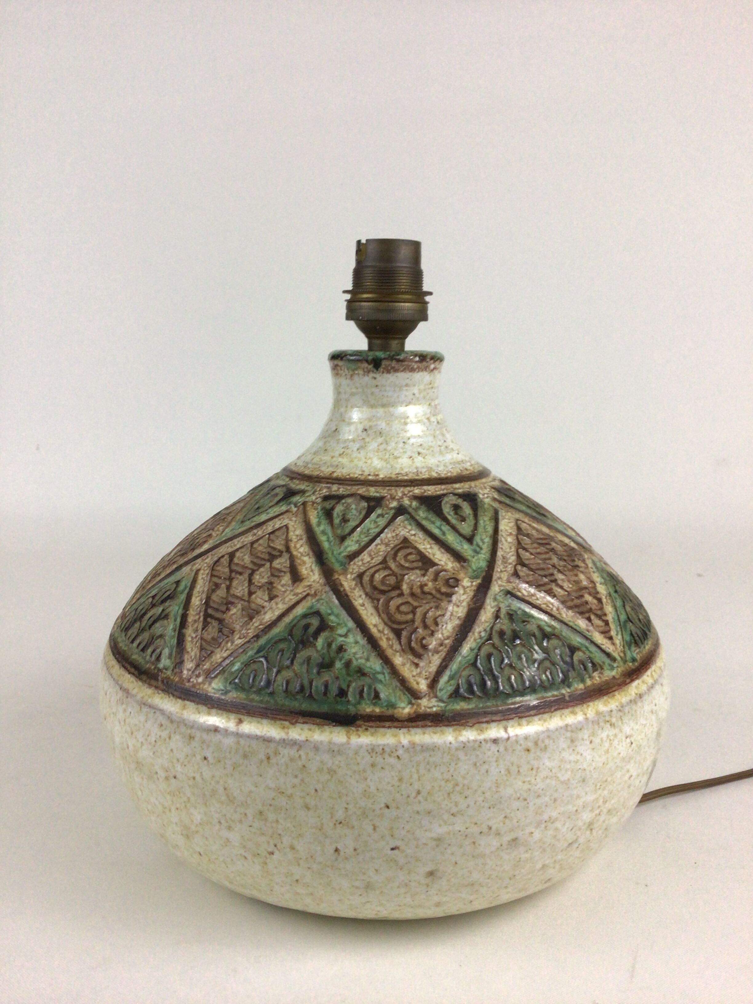 Ceramic lamp foot Vallauris Marcel Giraud