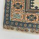 2x11 shades of cream blue oushak runner rug