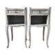 Pair of patinated bedside tables