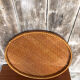 Old vintage braided wicker sieve