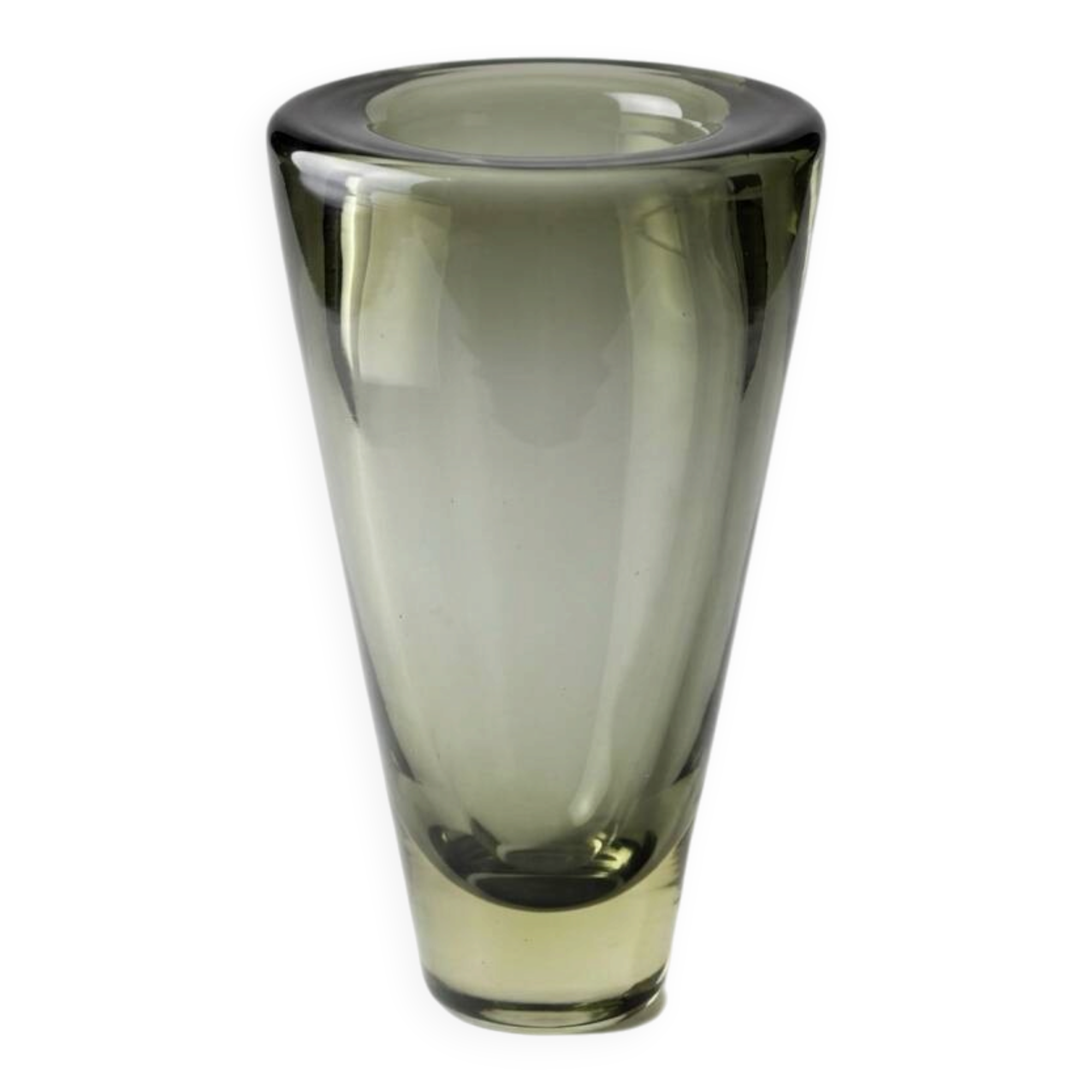 Danish Holmegaard blown glass vase