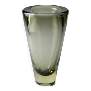 Danish Holmegaard blown glass vase