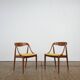 Set of 5 Johannes Andersen dining chairs with new fabric