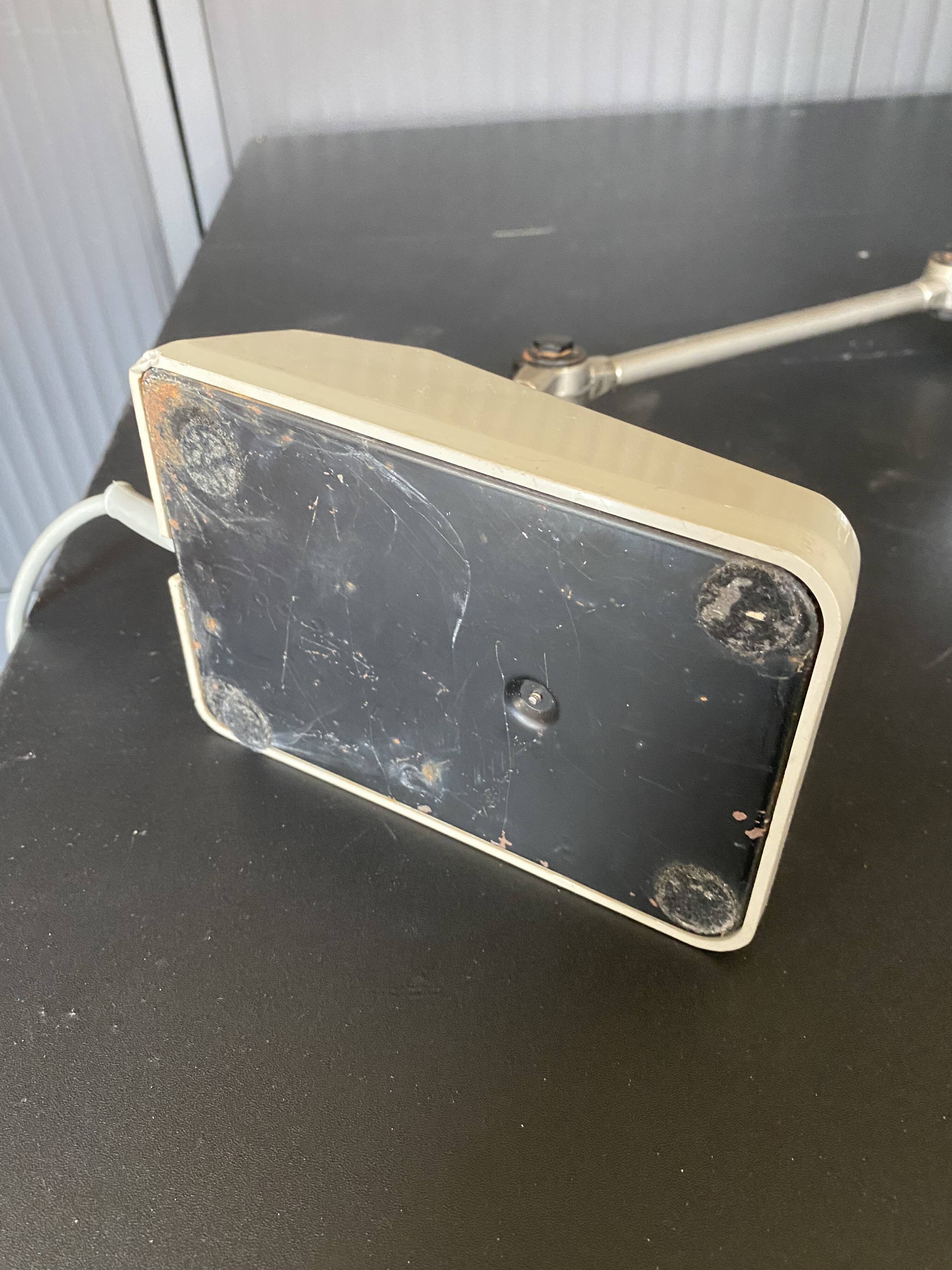 Waldmann metal articulated lamp vintage industrial workshop 1950