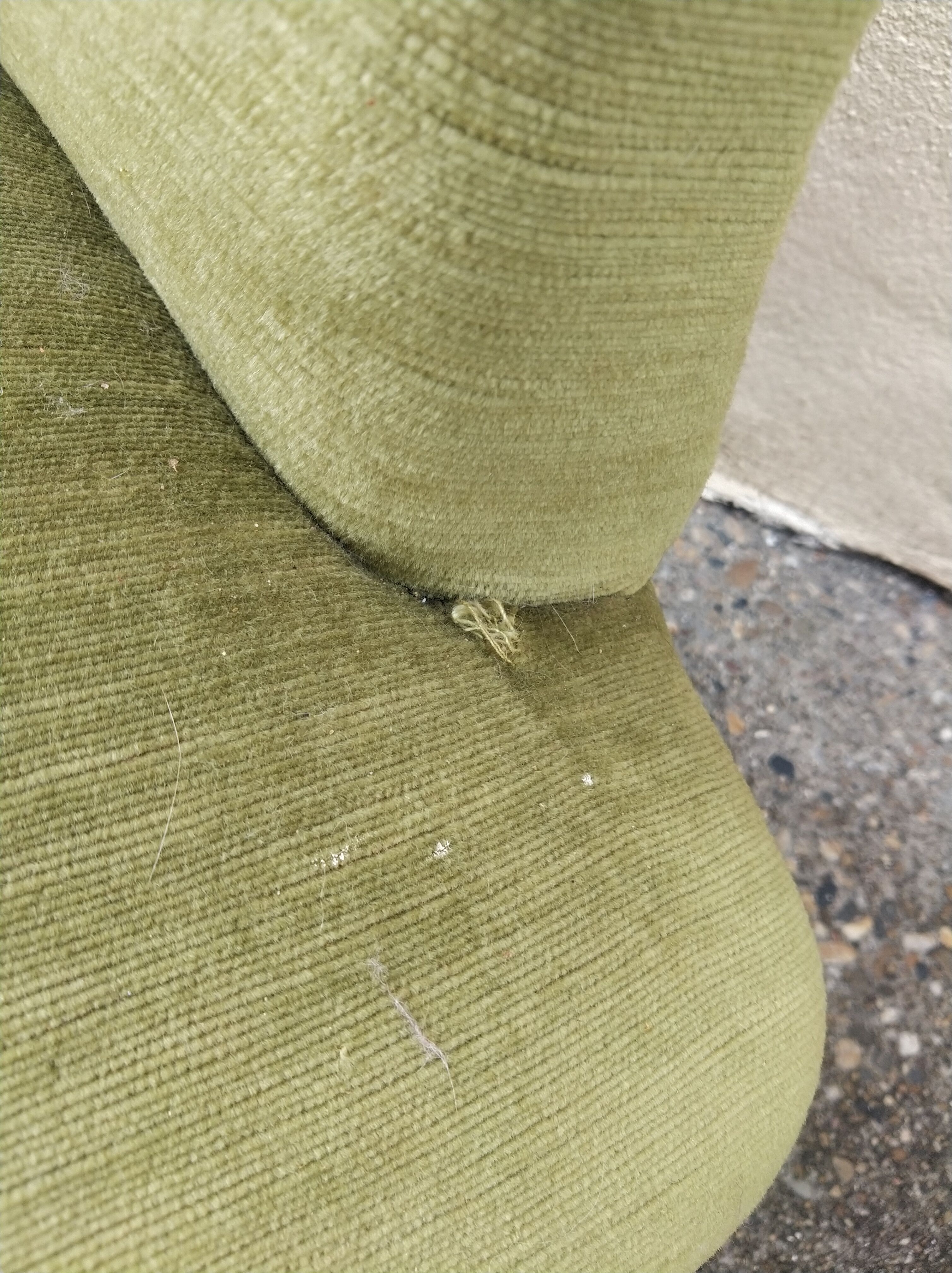 Nice pair of Napoleon III era toad armchairs