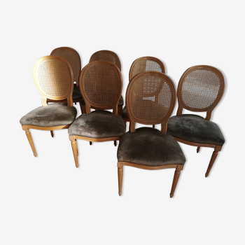 7 medallion chairs