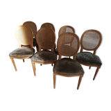 7 medallion chairs