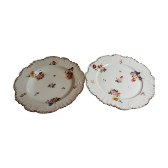 Service de table ancien de 18 pièces en porcelaine de Limoge