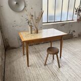 Scandinavian oak and ceramic table