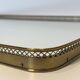 Rectangular Service Tray with Openwork Gallery in Brass. French Work