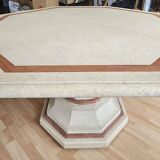 Octagonal stone table