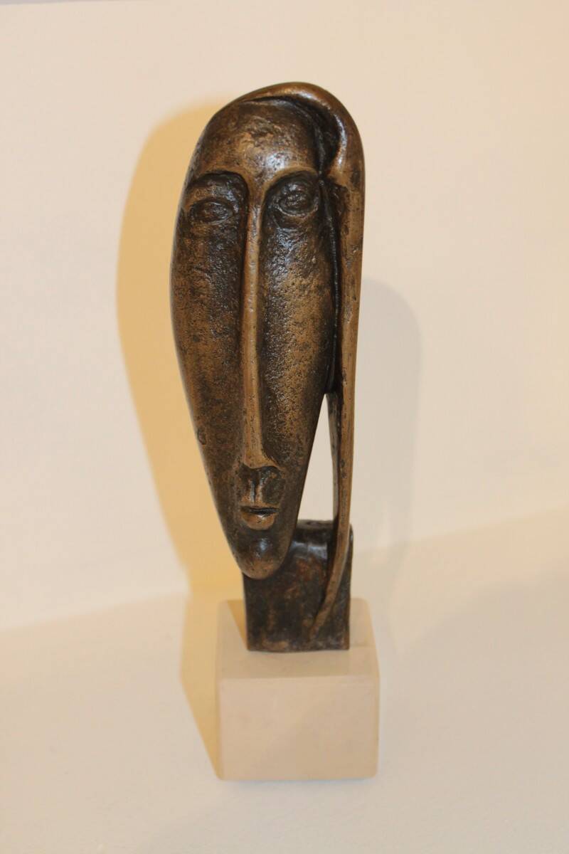 Bronze face sculpture by Giannetto Salotti, 1950s/1960s
