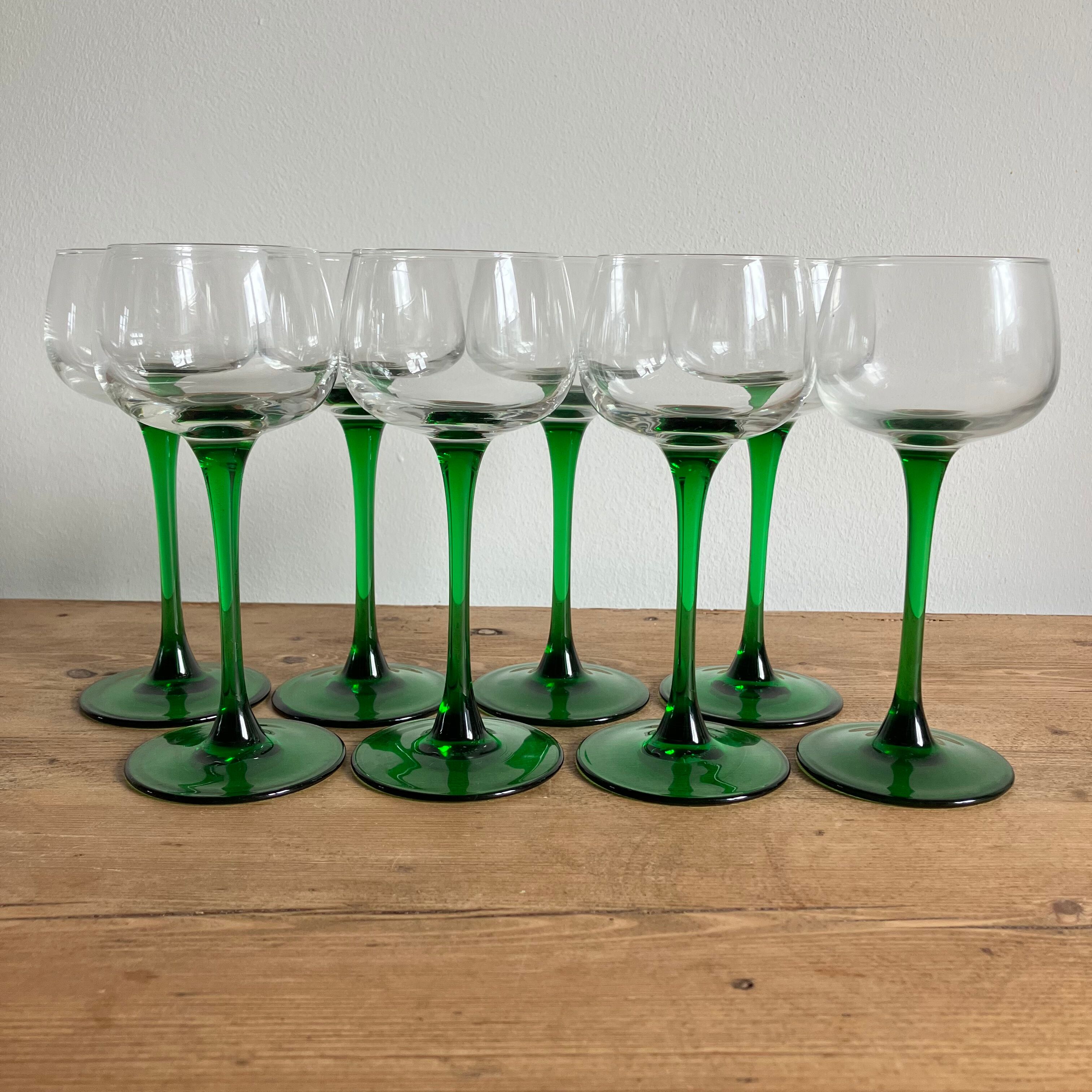 8 glasses of Alsace wine