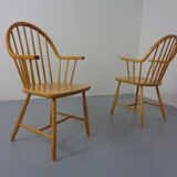 Set of oak armchairs by Erik Ole Jørgensen for Tarm Stole Møbelfabrik.