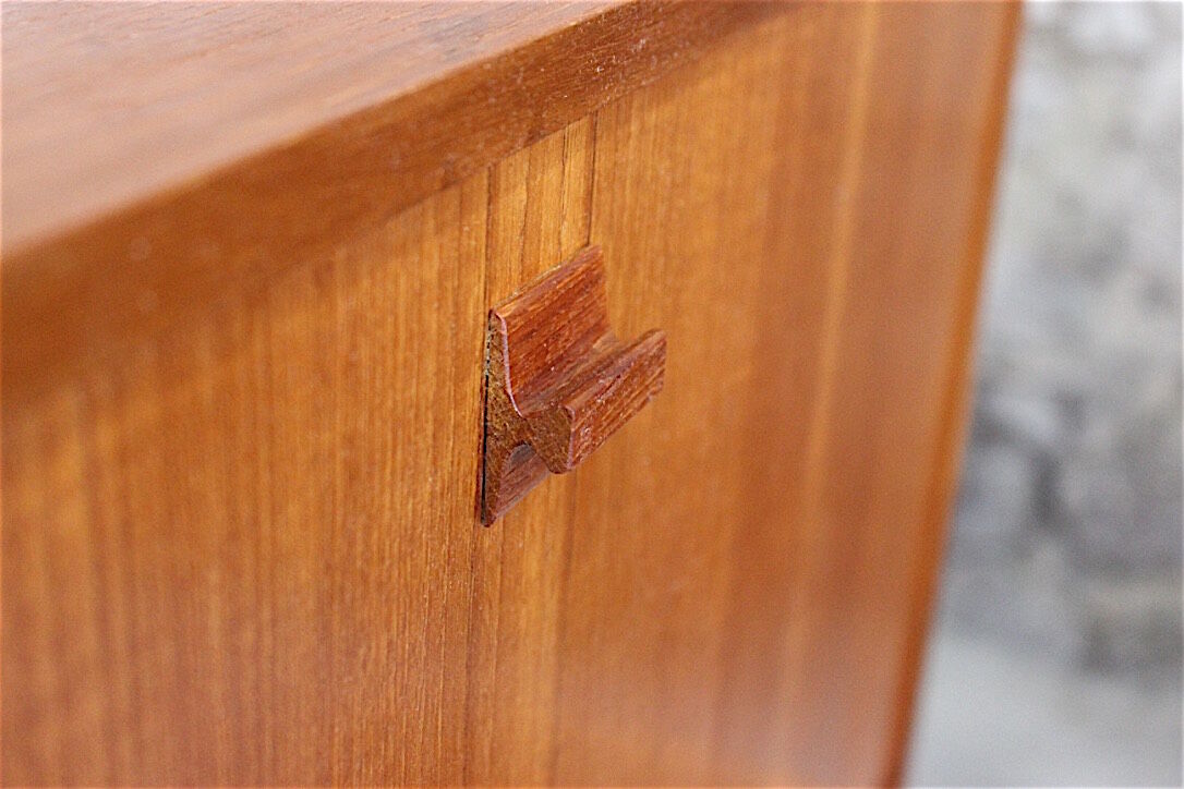 Scandinavian style vintage secretary in teak