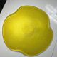 Grand plat jaune transparent Vintage