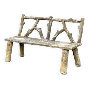 Banc de jardin en béton