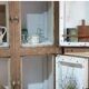 Old icebox, wooden sideboard