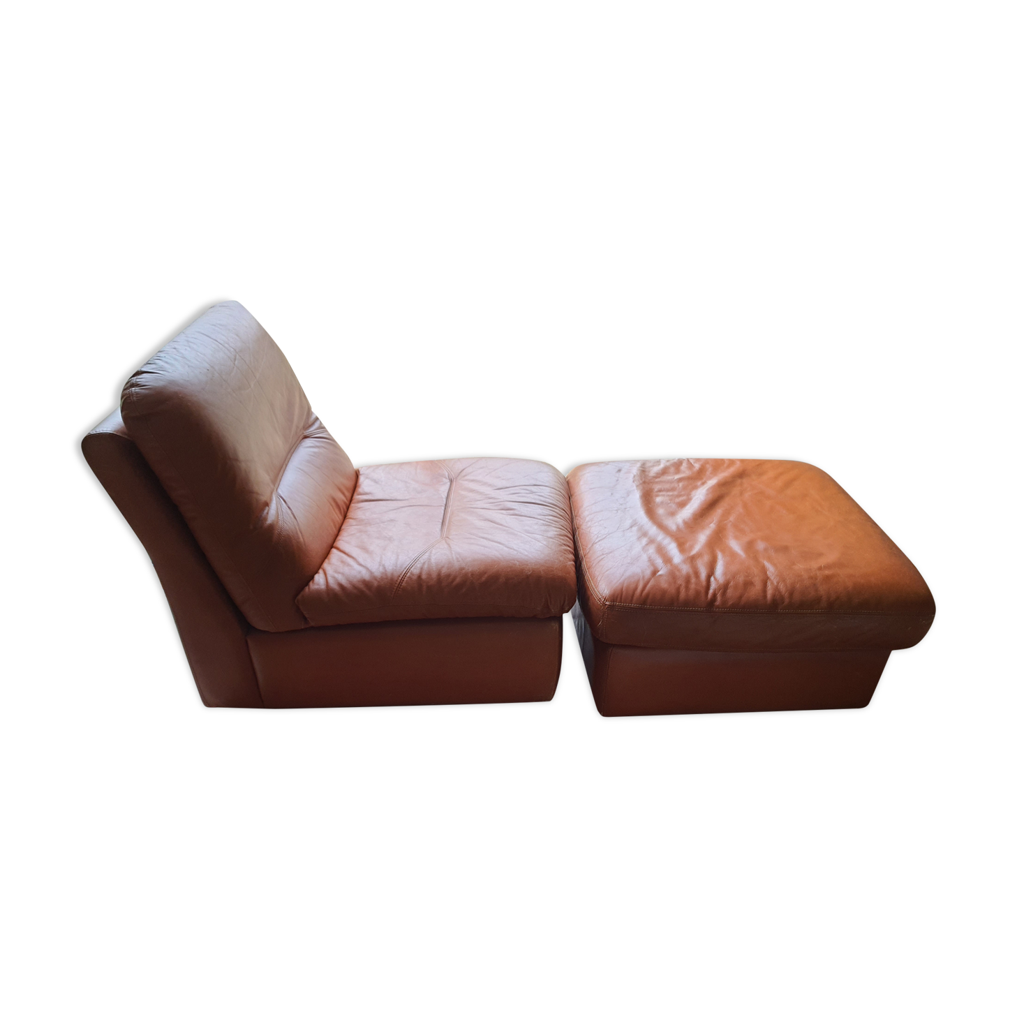 Heater and its vintage footrest rock bobois