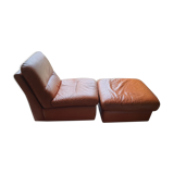 Heater and its vintage footrest rock bobois