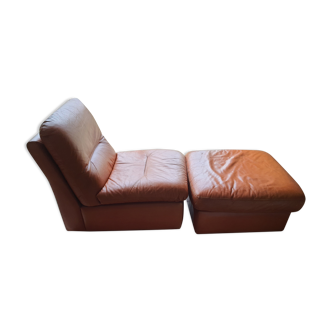 Heater and its vintage footrest rock bobois