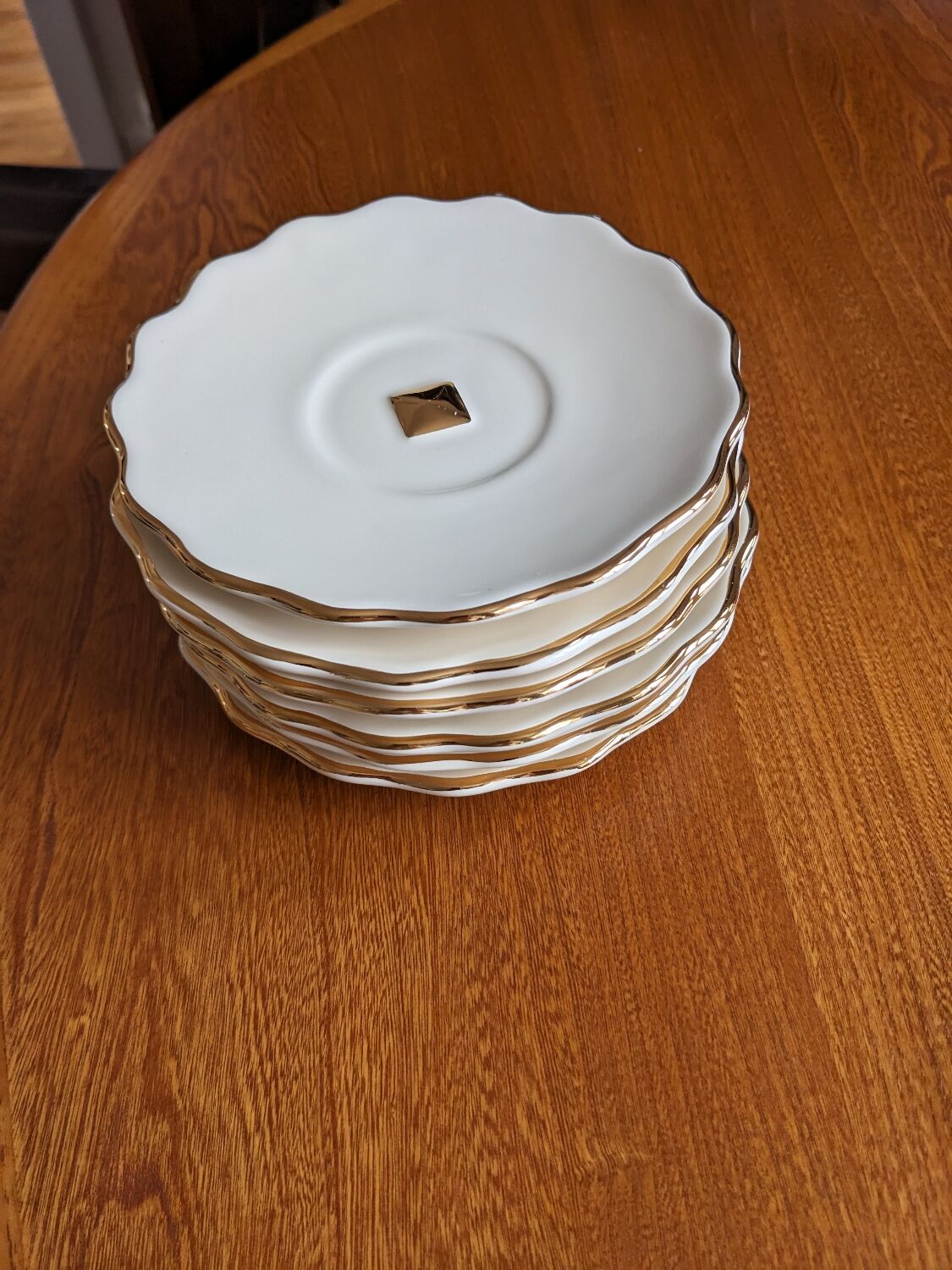 Lot assiettes à dessert Artichaut