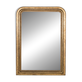 Large 19th C Louis Philippe Mirror with Flowers