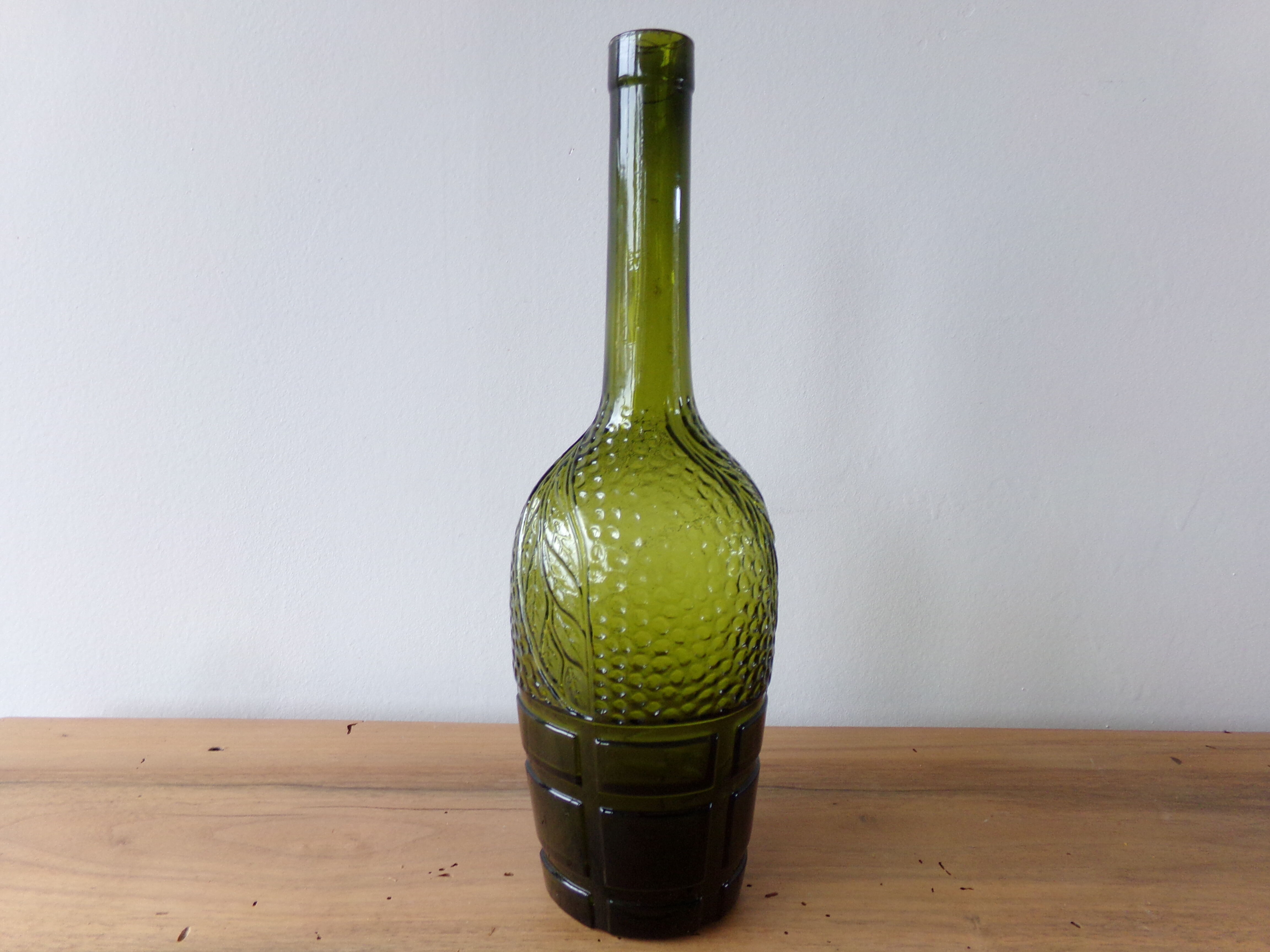 Fancy green antique bottle