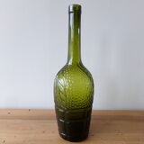 Bouteille ancienne verte fantaisie