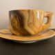 Cup and under cup in the taste of Grandjean Jourdan, height 8 cm