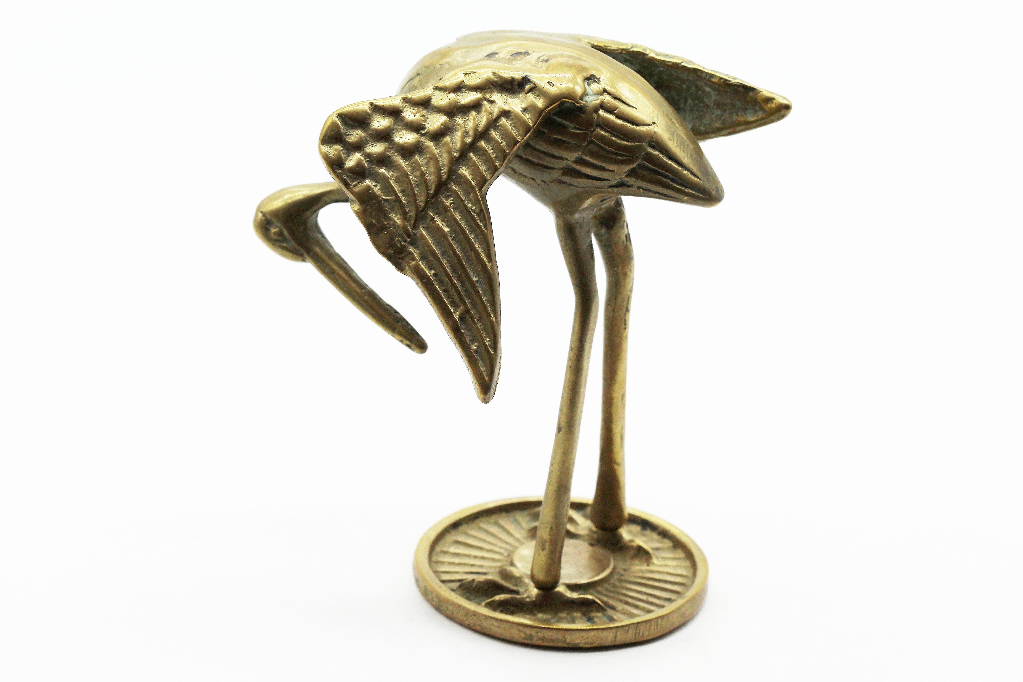 Brass heron