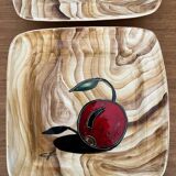 Pair of plates signed Grandjean Jourdan