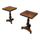 ensemble de 2 tables à plateau basculant anglo-indiennes