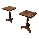 set of 2 Anglo Indian Tilt top Tables