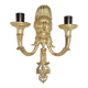 Wall lamp Mascherone Tragedia Greca in silver cast alloy