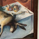 Huile sur toile still life hare